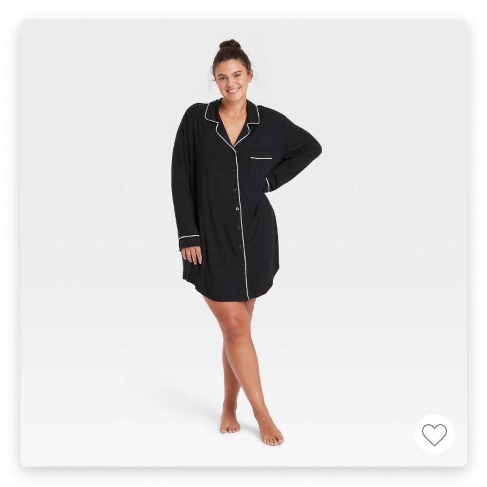 Women's Black Sleep Shirt
